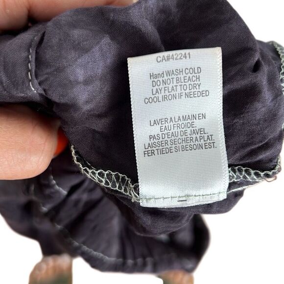 Young Fabulous & Broke Tie Dye Eyelet Tie Front Harem Pants Gray Size Small - Picture 7 of 8